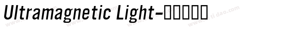 Ultramagnetic Light字体转换